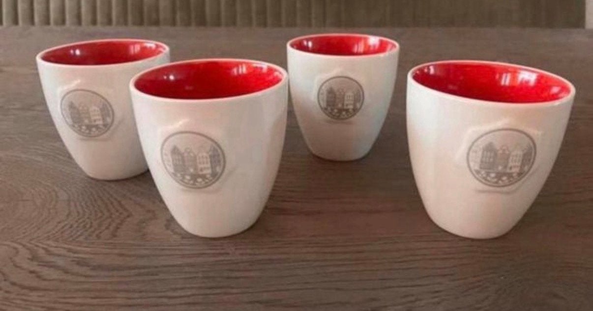Douwe Egberts Koffiemokjes, Hollandse Huisjes, Huis en Inrichting, Keuken | Servies, Ophalen of Verzenden, Zo goed als nieuw, Overige stijlen