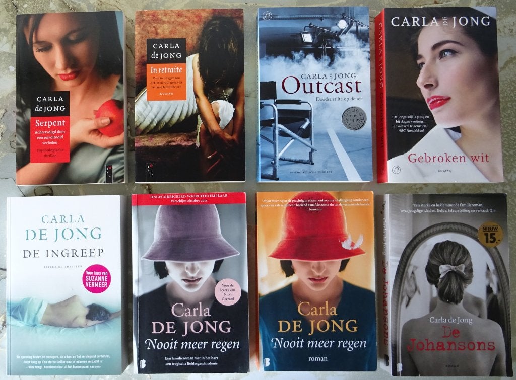 Boeken 8x Carla de Jong, Ophalen of Verzenden, Gelezen, Carla de Jong