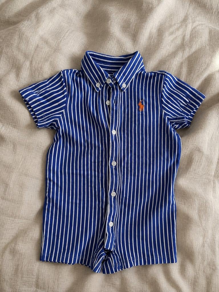 NIEUW Ralph Lauren kruippakje short, maat 6m., Verzenden, Nieuw, Ralph Lauren, Jongetje