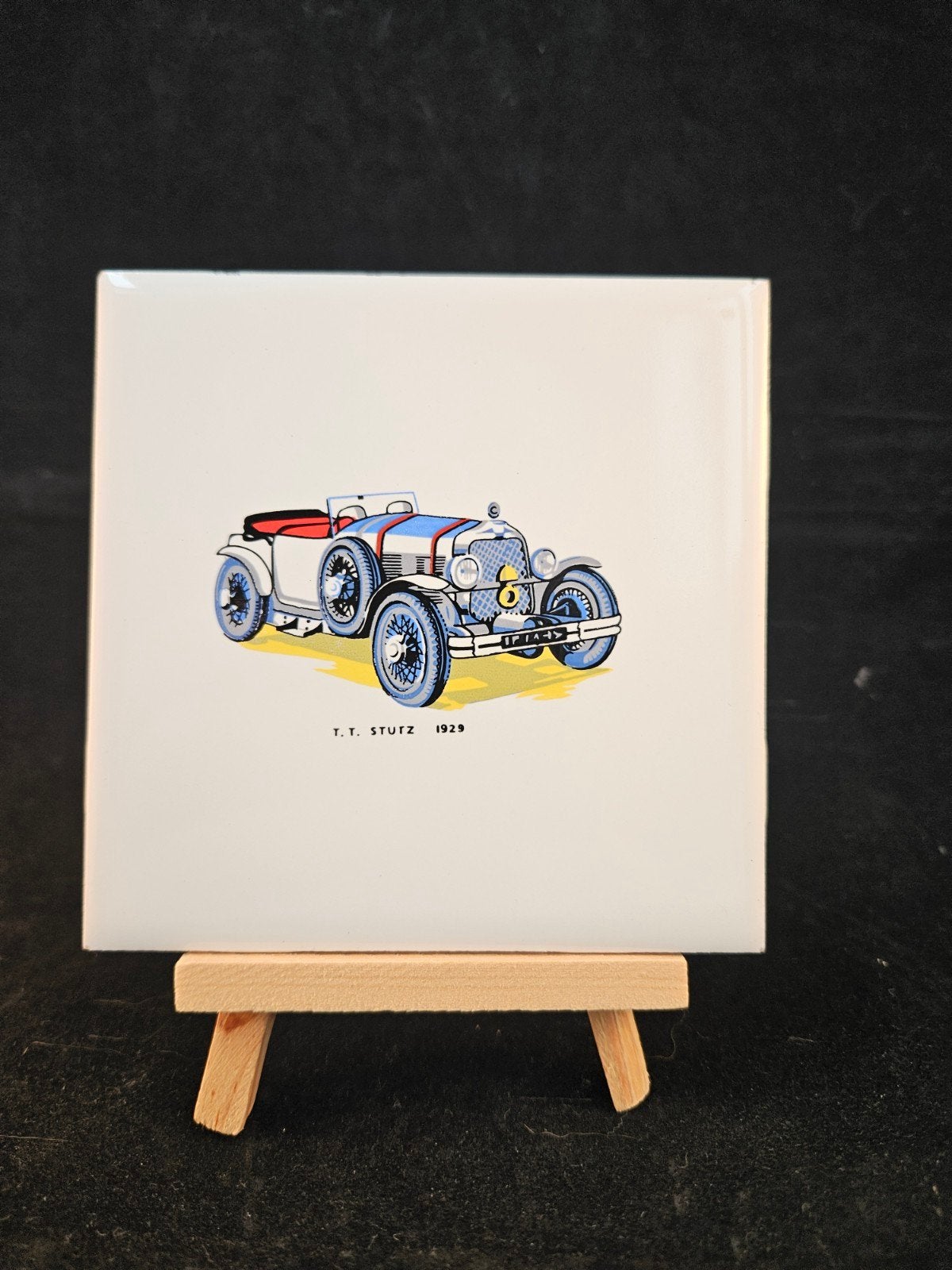 H&R Johnson Verzamelaarstegel T.T. Stutz 1929, Ophalen of Verzenden