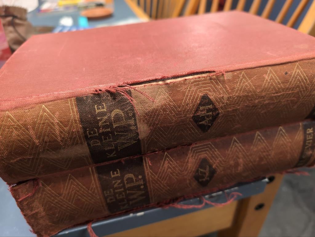 De Kleine W.P. Encyclopaedie - Eerste Deel A-H (1950), Boeken, Encyclopedieën, Gelezen, Mr G. B. J. Hiltermann, Prof. Dr P. van de Woestijne