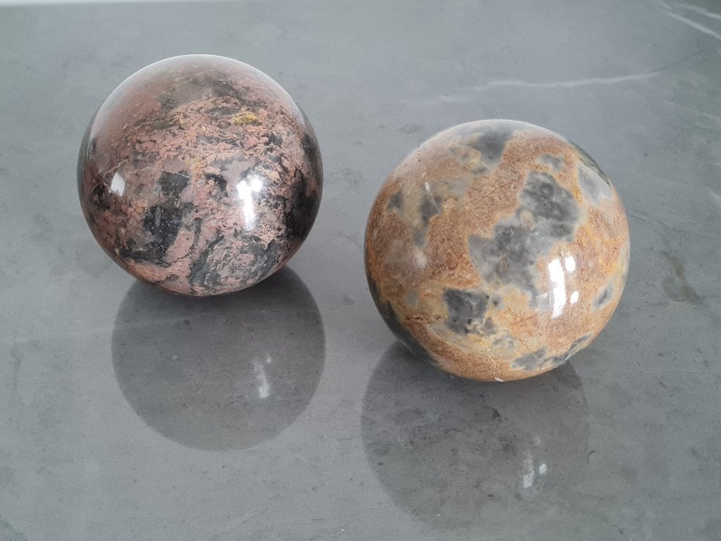 2 marmeren bollen, Ophalen of Verzenden, Huis en Inrichting