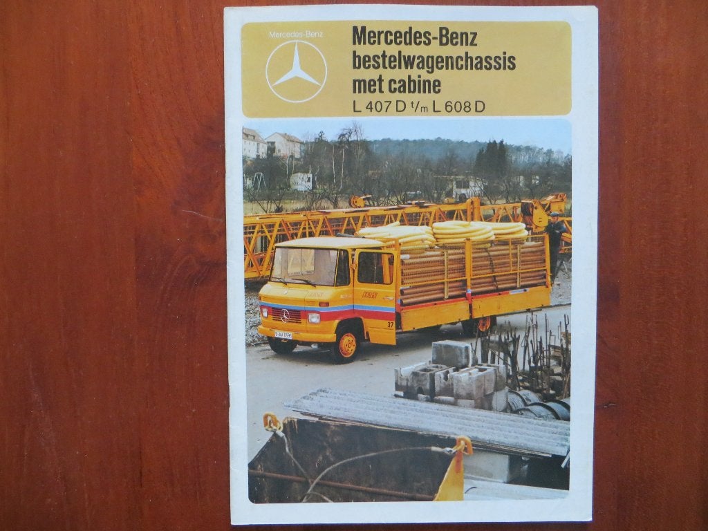 Mercedes-Benz bestelwagenchassis met cabine (april 1978), Ophalen of Verzenden, Nieuw, Mercedes