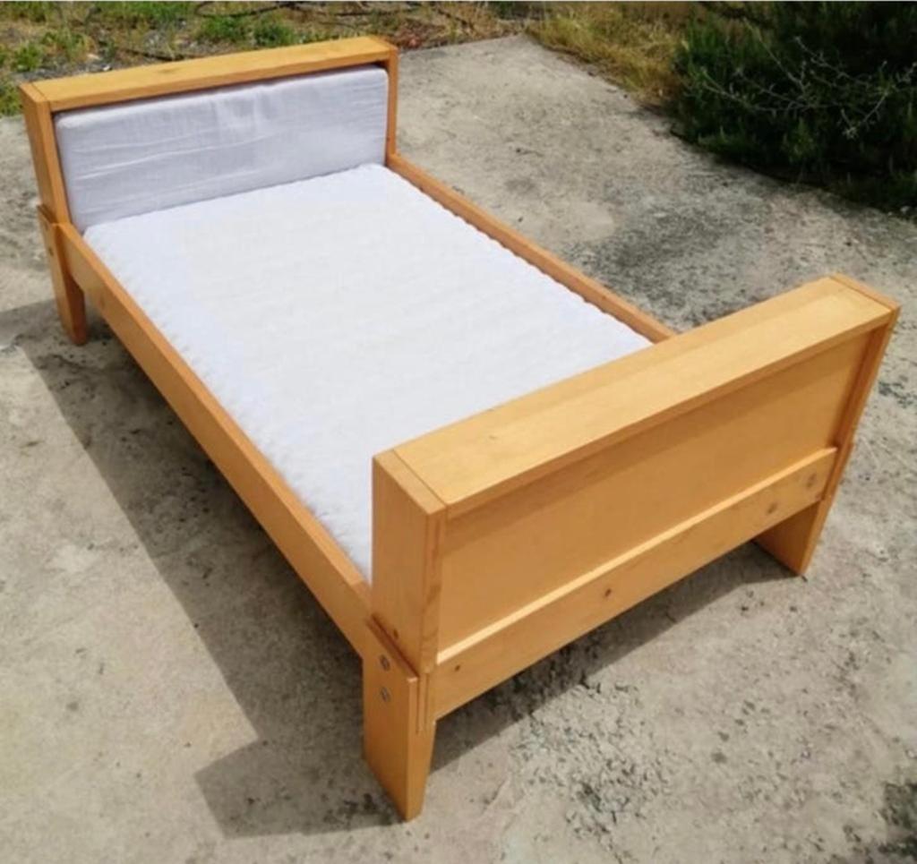 Ikea Vikare van peuter- tot tienerbed! Met bedlade, Ophalen, 180 cm of meer, 70 tot 85 cm, Lattenbodem