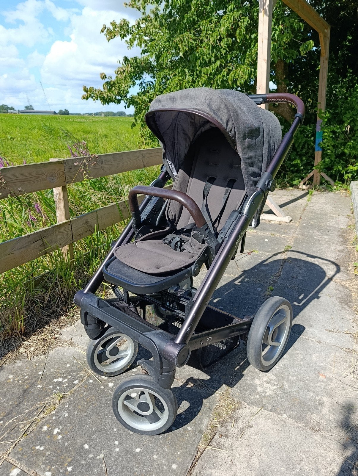Mutsy Evo Wandelwagen. Complete set inclusief Maxi-Cosi, Ophalen, Gebruikt, Voetenzak