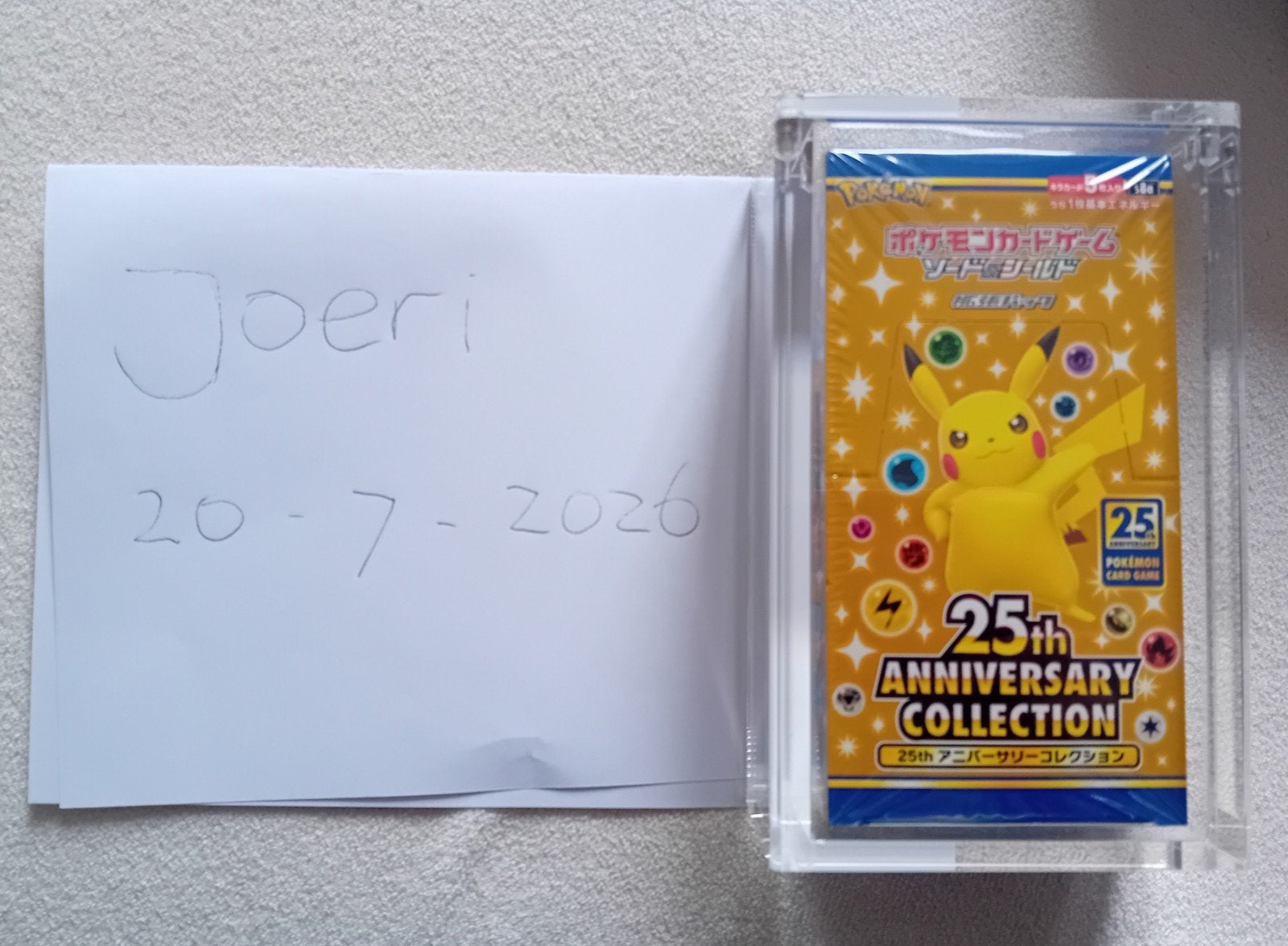 25th anniversary boosterbox japan inc acryl, Ophalen, Nieuw, Boosterbox