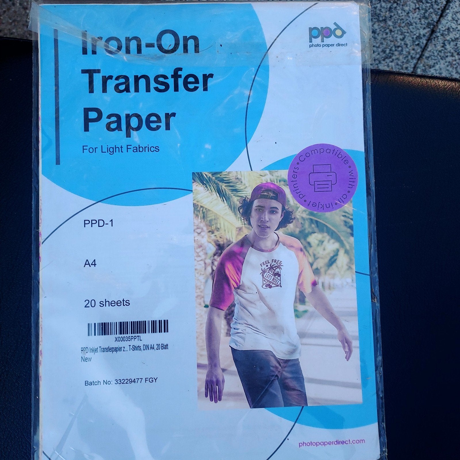 PPD-1 Iron-On Transferpapier A4 voor lichte stoffen (20 vel), Hobby en Vrije tijd, Ophalen of Verzenden