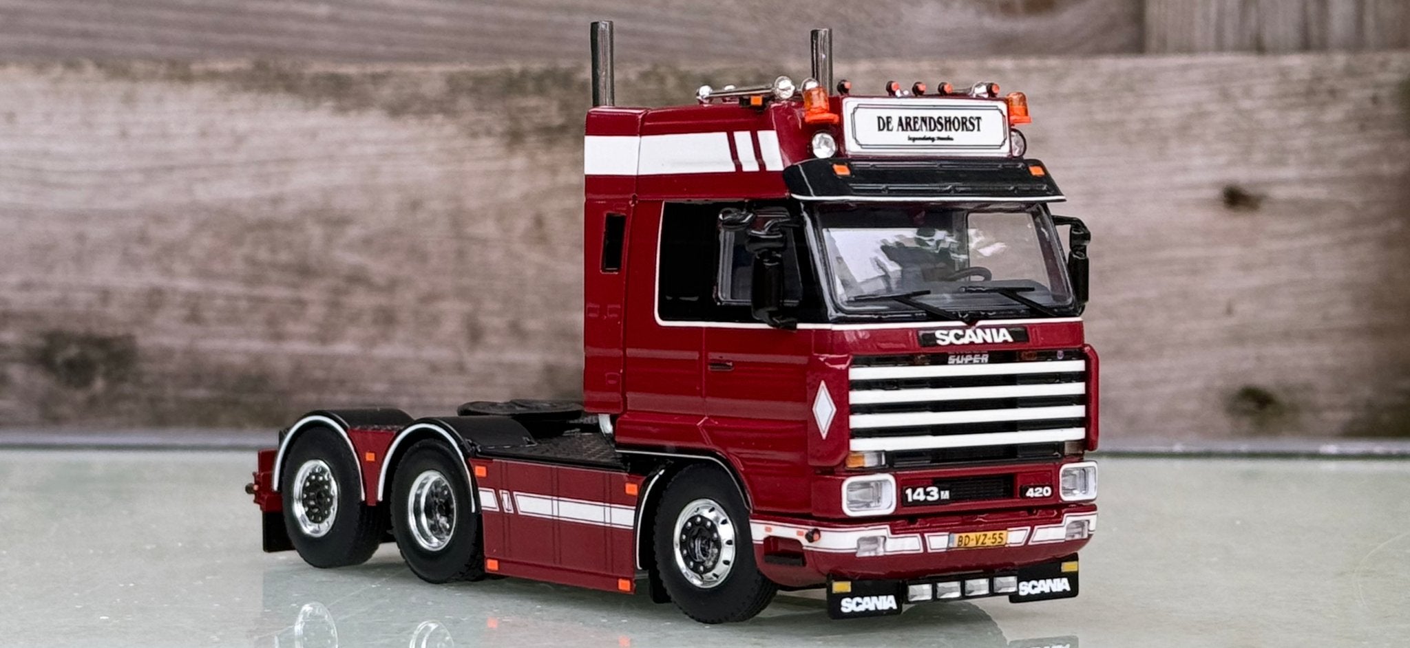 WSI Models Scania 143M 420 'De Avondhorst' en Scania R 'ABBA, Ophalen of Verzenden, Nieuw, Bus of Vrachtwagen