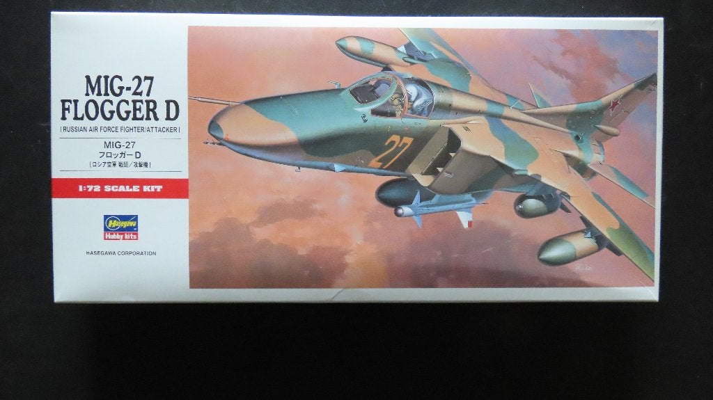 Mig-27 Flogger D Hasegawa 1/72, Nieuw, Ophalen of Verzenden, Vliegtuig, Hasegawa