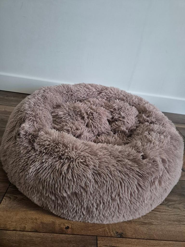 Donut Mand Supersoft 85cm Taupe, Ophalen, Gebruikt, Pluche