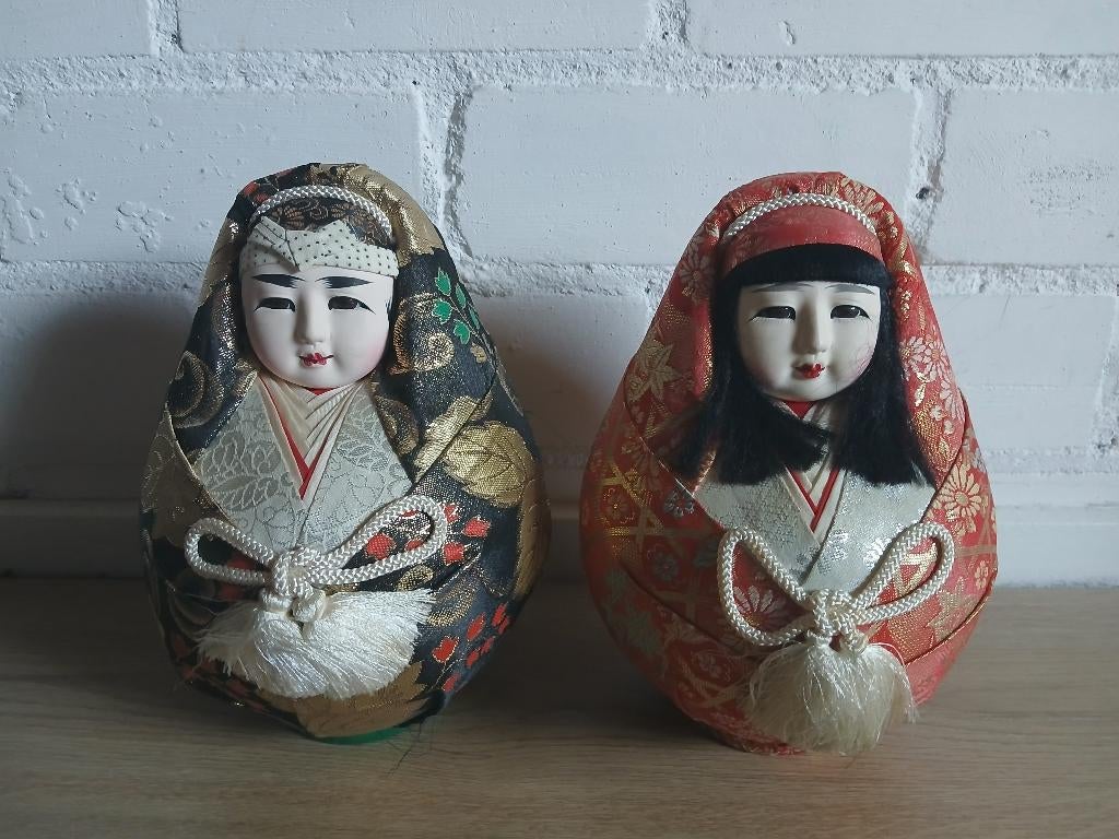 hinadaruma Japanse Poppen vintage, Antiek en Kunst, Antiek | Woonaccessoires, Ophalen of Verzenden