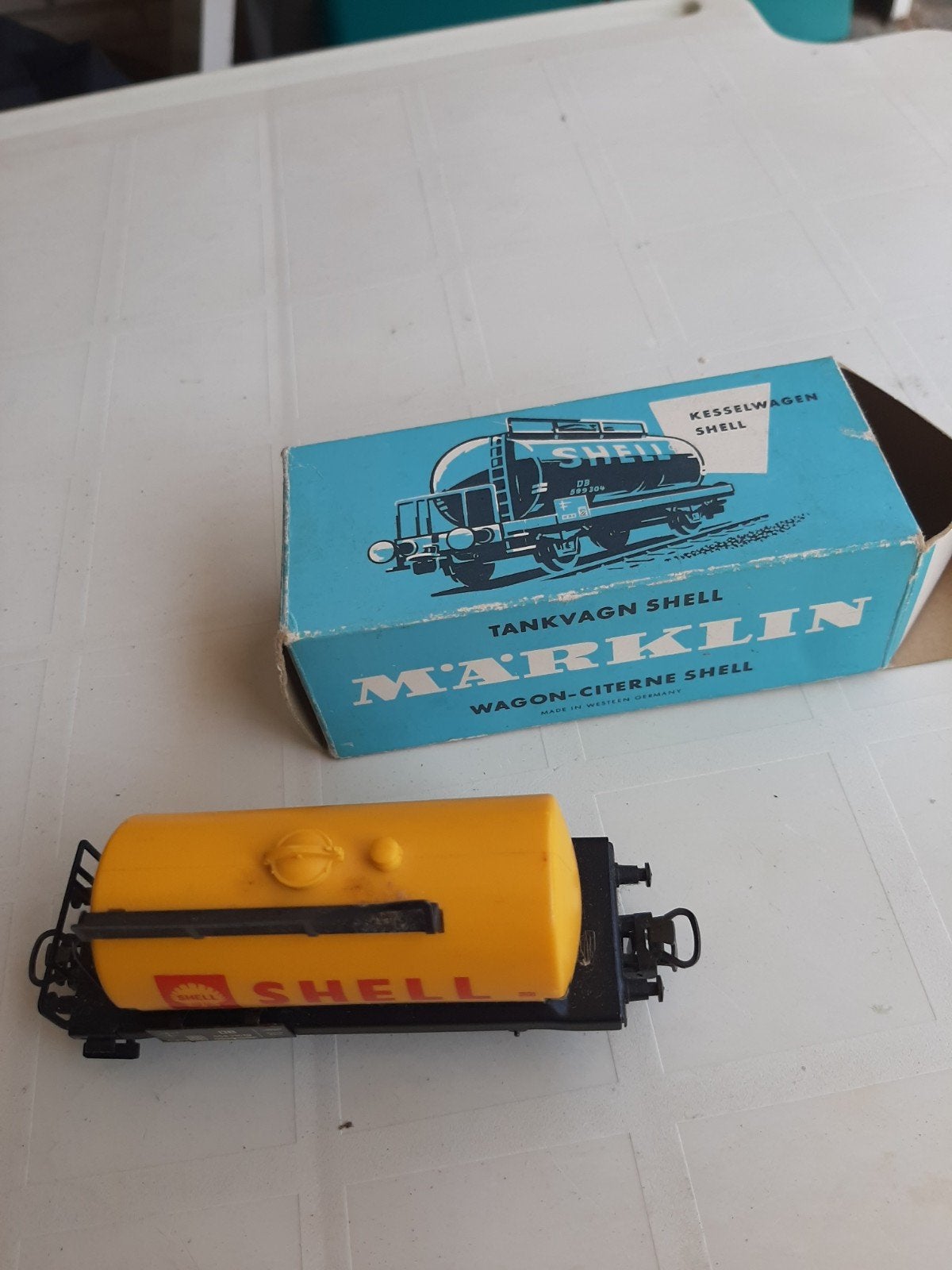 Märklin Shell Kesselwagen 4502 - Vintage modelwagon, Ophalen, Wisselstroom, Gebruikt, Wagon