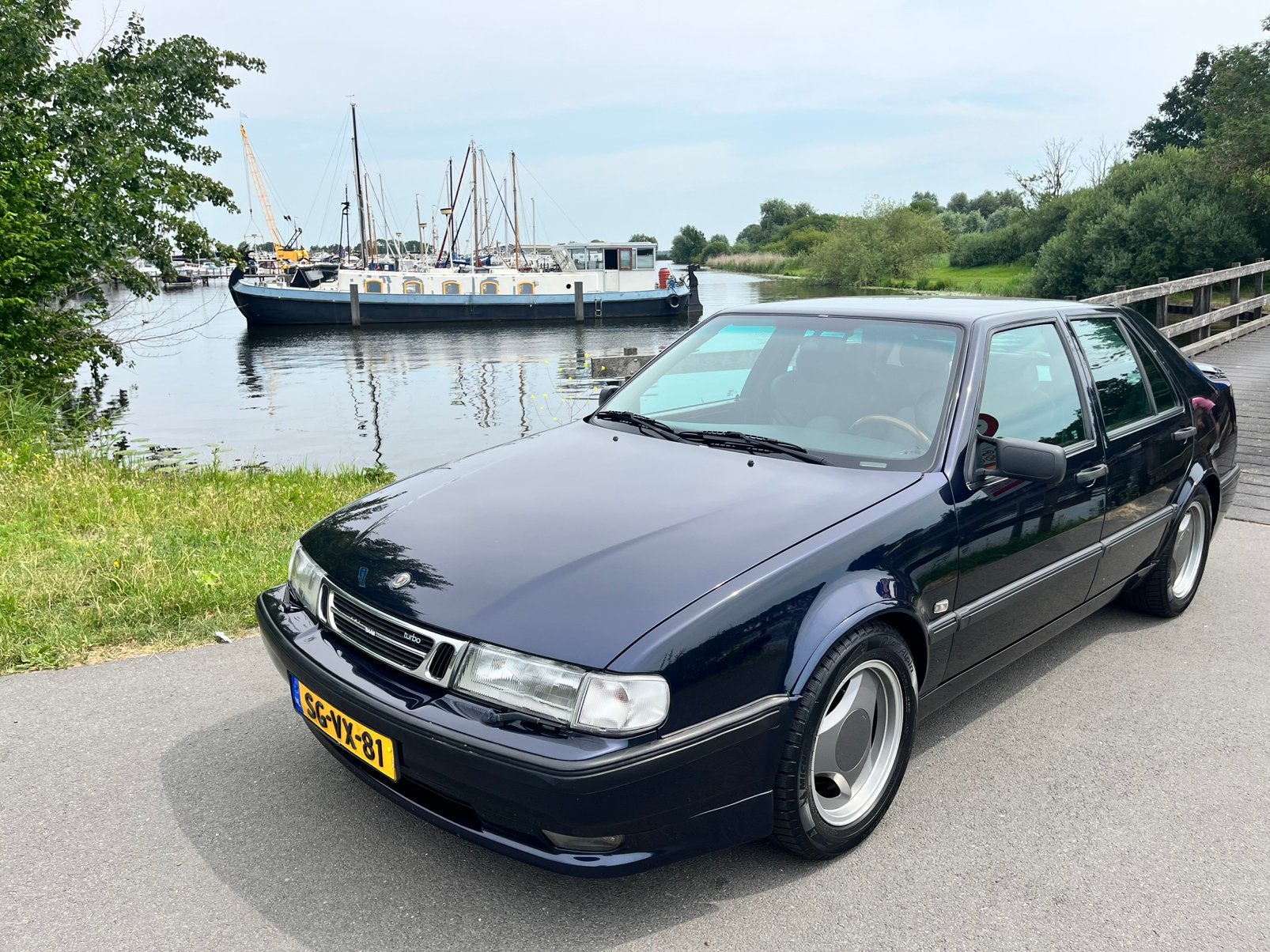 Prachtige SAAB 9000 Aero Autom. 1997 Midnight blue metallic, Auto's, Saab, 730 kg, 1800 kg, Zwart, 4 cilinders
