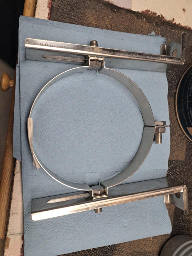 RVS Kachelpijp Beugel 100-150mm, Ophalen of Verzenden, Nieuw