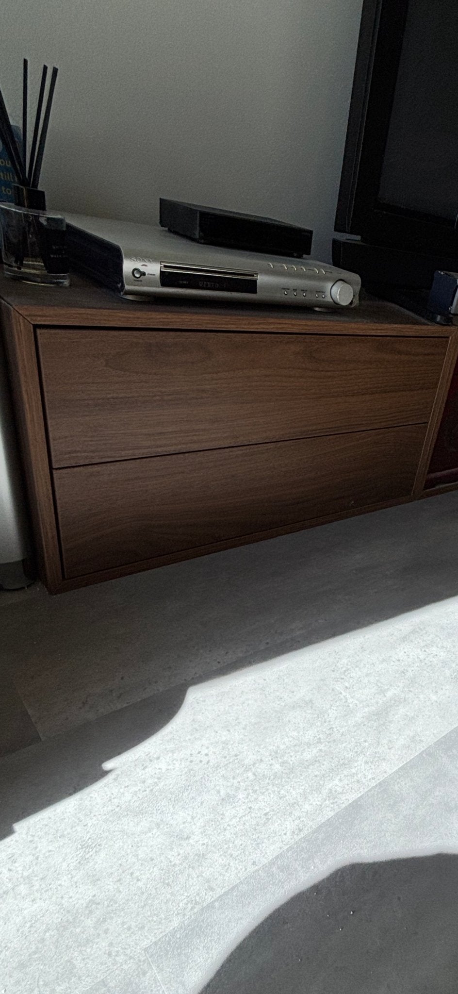 IKEA EKET Kast 2x 2 lades, 1x deur bruin walnootpatroon, Ophalen, 50 tot 100 cm, Zo goed als nieuw, Minder dan 100 cm
