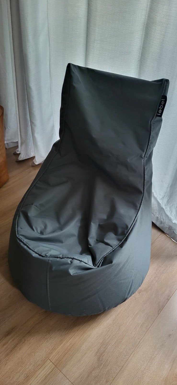 Twee comfortabele zitzakken - Grijs, Ophalen, Gebruikt, Grijs, Zitzakstoel