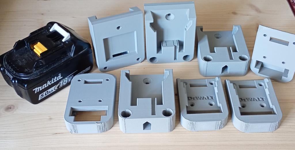 Accu houders DeWalt / Milwaukee/ Makita, Ophalen of Verzenden, Nieuw