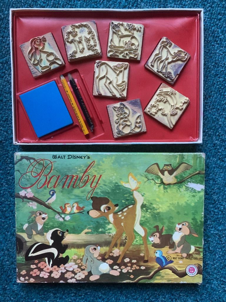 Vintage Bambi Stempelset - Walt Disney multi print art 769