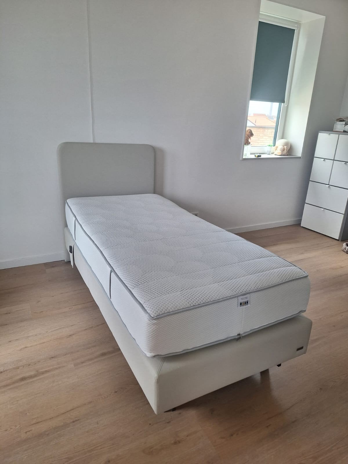 Ergosleep boxspring comfort lift 90x200 cm (zorgbed), Ophalen, Verstelbaar, 90 cm, Eenpersoons