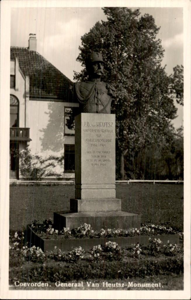 Coevorden - Generaal Van Heutsz-Monument - Buste, Verzamelen, Ansichtkaarten | Nederland, Ongelopen, Drenthe, 1920 tot 1940, Ophalen of Verzenden