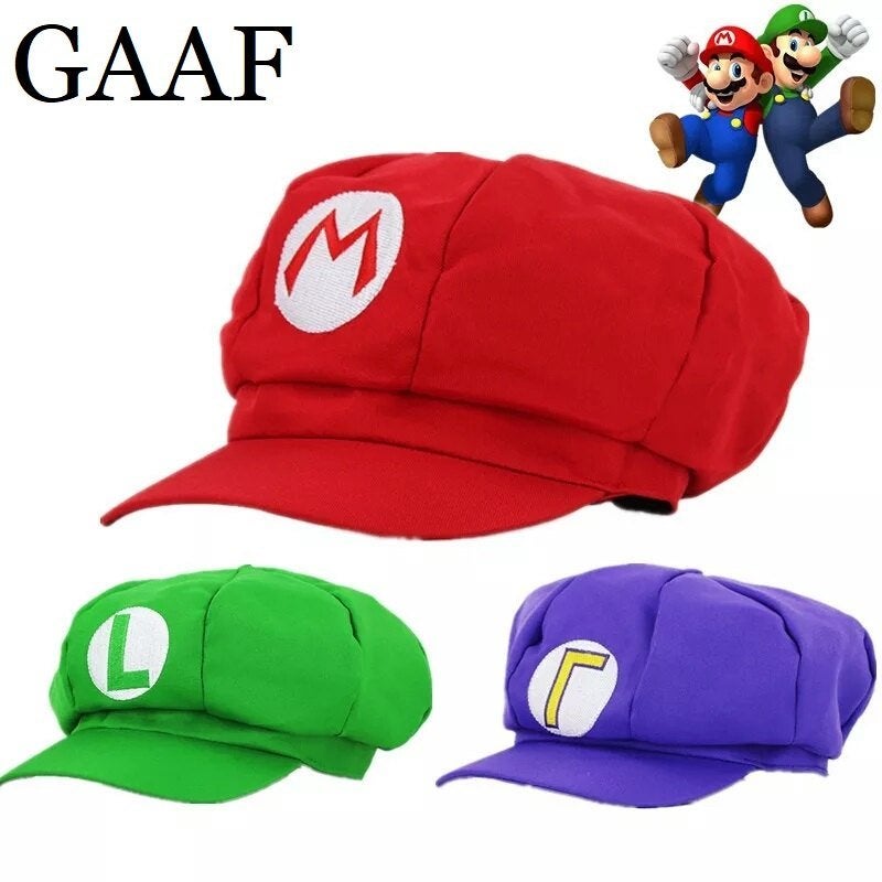 Super Mario Pet carnaval luigi hoeden petten wario waluigi s, Ophalen of Verzenden, Nieuw, Kostuum, Carnaval