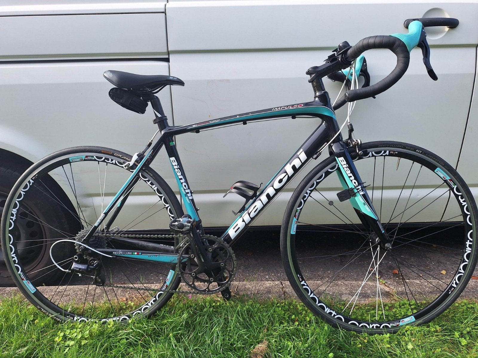 Bianchi Impulso racefiets - Carbon voorvork, Fietsen en Brommers, 28 inch, Gebruikt, Carbon, Meer dan 20 versnellingen