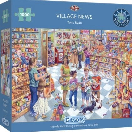 Gibsons - Village News - 1000 stukjes, Ophalen of Verzenden, 500 t/m 1500 stukjes, Nieuw, Legpuzzel