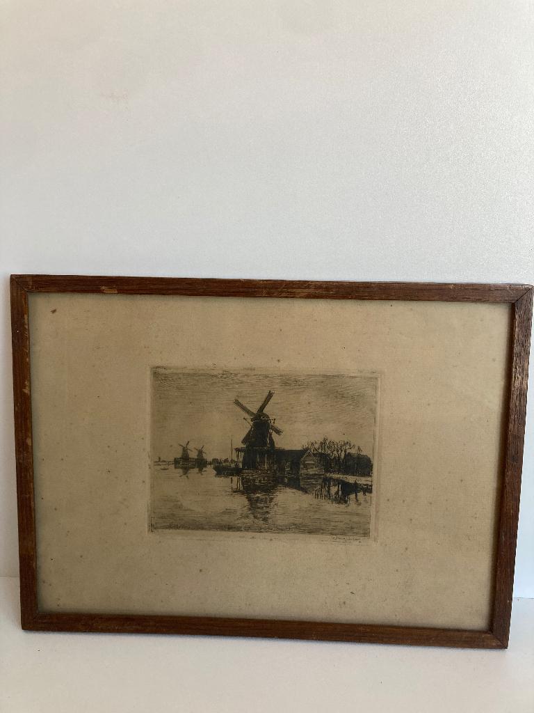 Schilderij WJ Dingemans, Antiek en Kunst, Kunst | Schilderijen | Klassiek, Ophalen of Verzenden