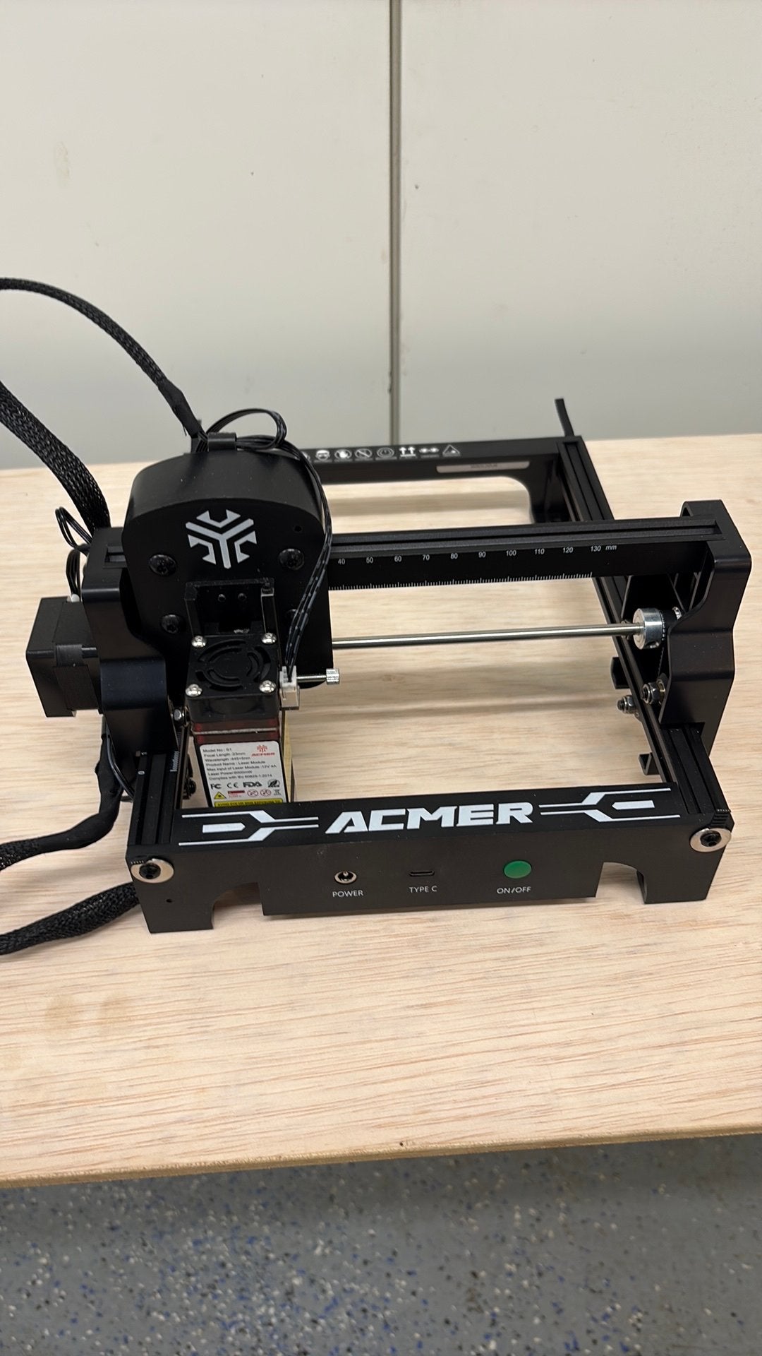 Acmer S1 lasergraveer apparaat 6 Watt engraver lasersnijder, Ophalen of Verzenden, Zo goed als nieuw