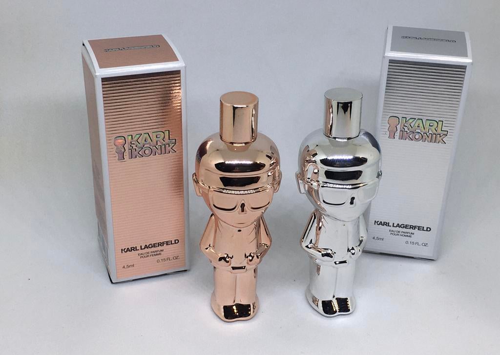 Set miniaturen  Karlikonik man & vrouw Karl Lagerfeld, Verzamelen, Verzenden, Nieuw, Miniatuur, Gevuld