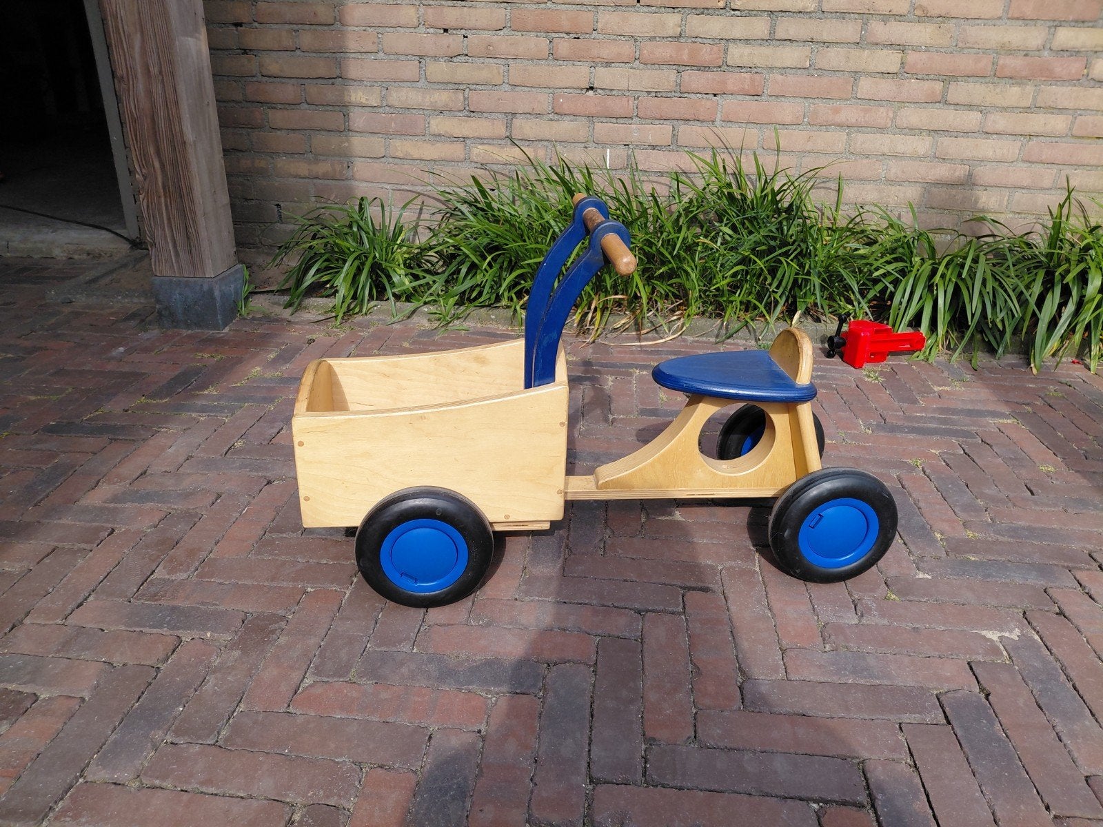 Houten kinderbakfiets, Ophalen, Gebruikt, Jongen of Meisje