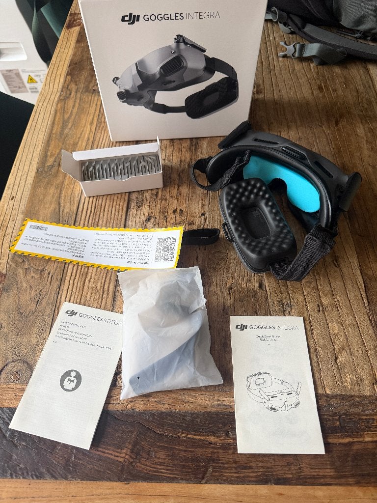 DJI Goggles Integra compleet met doos en diopters, Ophalen of Verzenden, Zo goed als nieuw