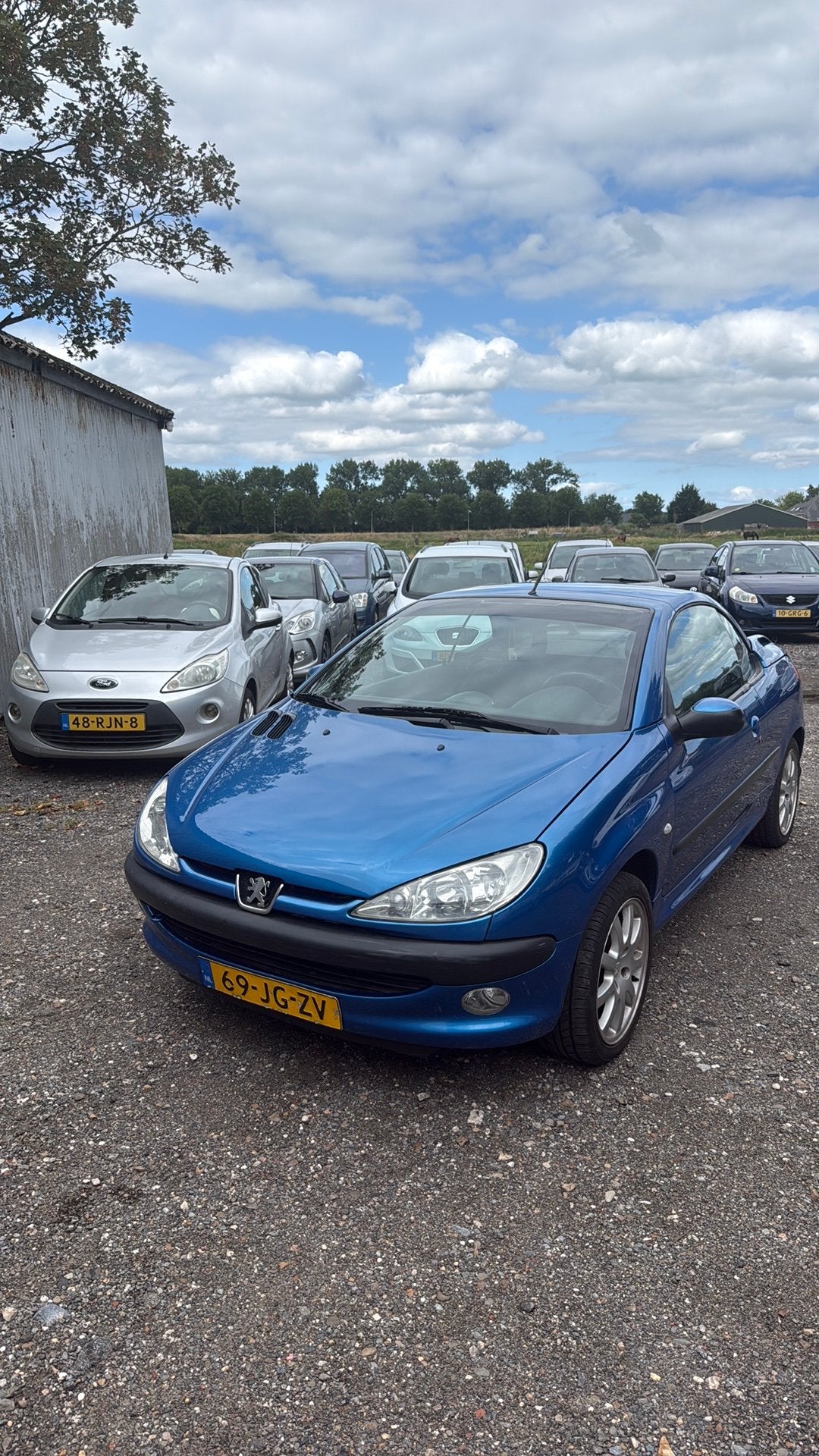 Peugeot 206 1.6 16V CC 2002 Blauw, Auto's, Peugeot, Voorwielaandrijving, 4 cilinders, Cabriolet, 49 €/maand