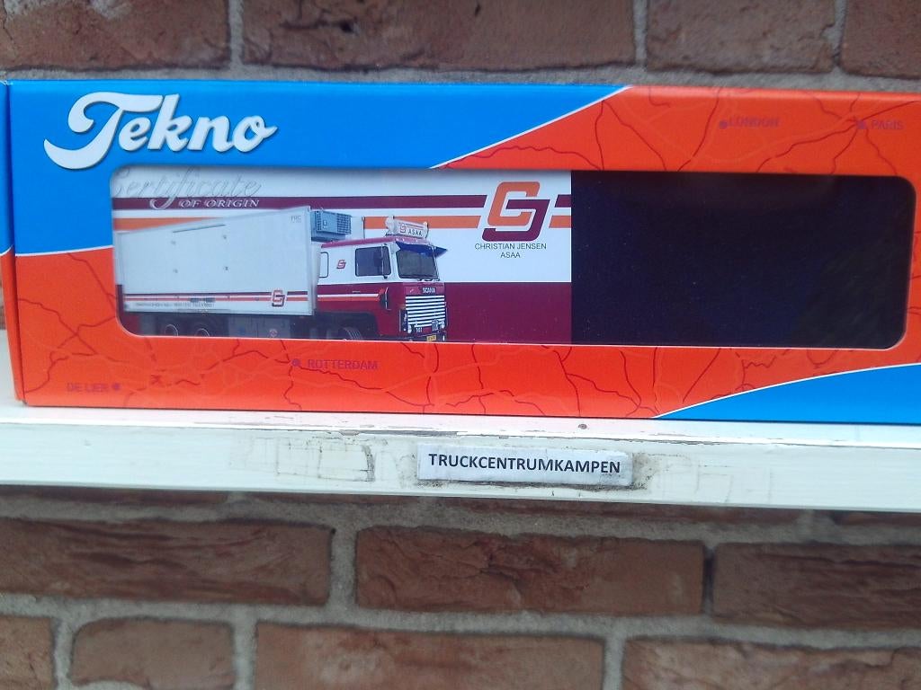 Tekno  Scania  141  motorwagen  van  CL  Transport., Ophalen of Verzenden, Nieuw, Bus of Vrachtwagen, Tekno