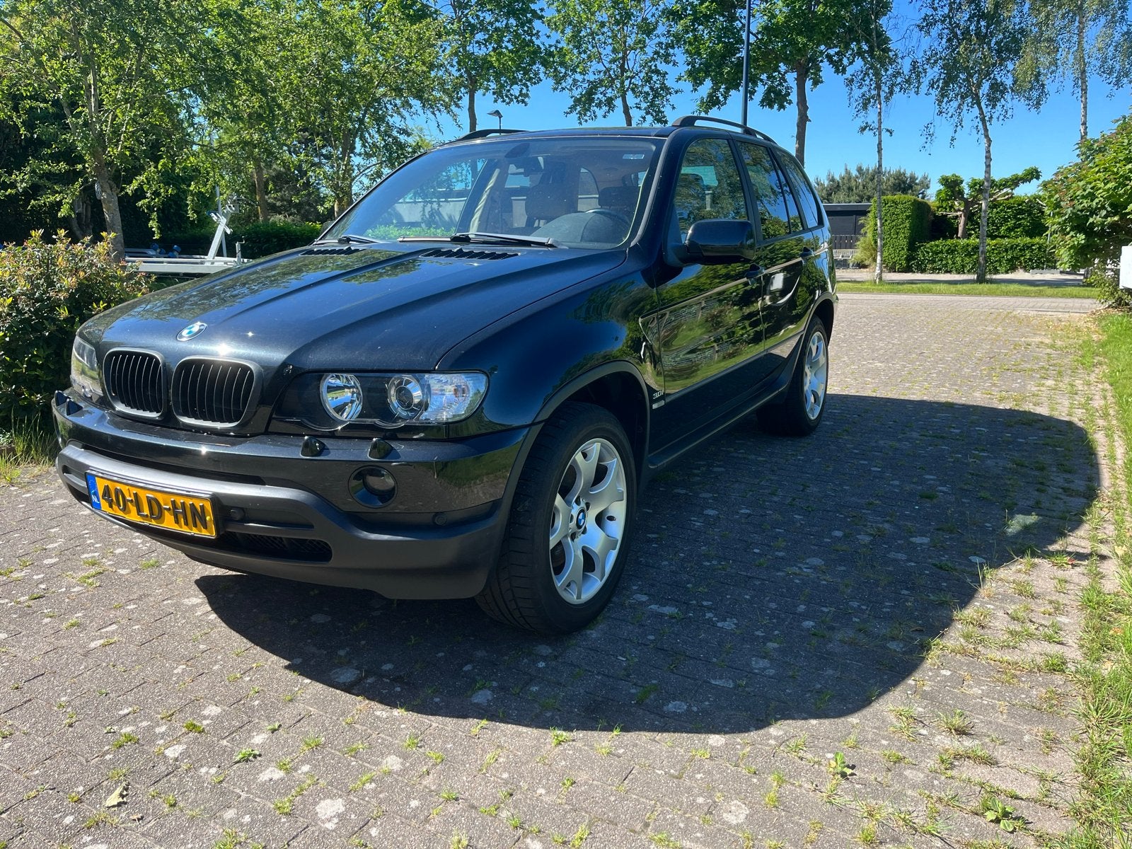 BMW X5 3.0i 2002, Auto's, BMW, Particulier, Benzine, SUV of Terreinwagen, Automaat, Zwart, Beige, Leder, Vierwielaandrijving, Ophalen