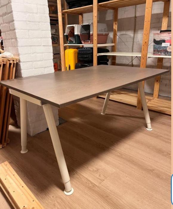 IKEA Galant Bureau 80x120 - in hoogte vestelbaar, 120 cm, Ophalen of Verzenden, Zo goed als nieuw, IKEA