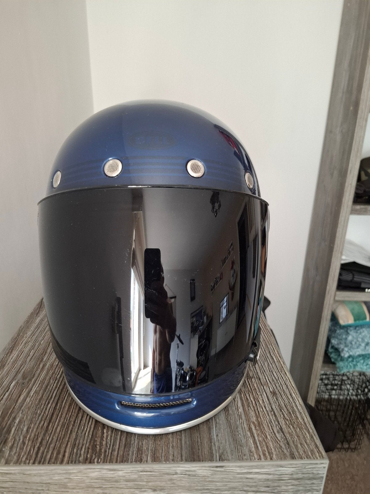 Bell Bullitt DLX maat XS flow gloss light blue/dark blue, Overige merken, XS, Ophalen of Verzenden, Integraalhelm