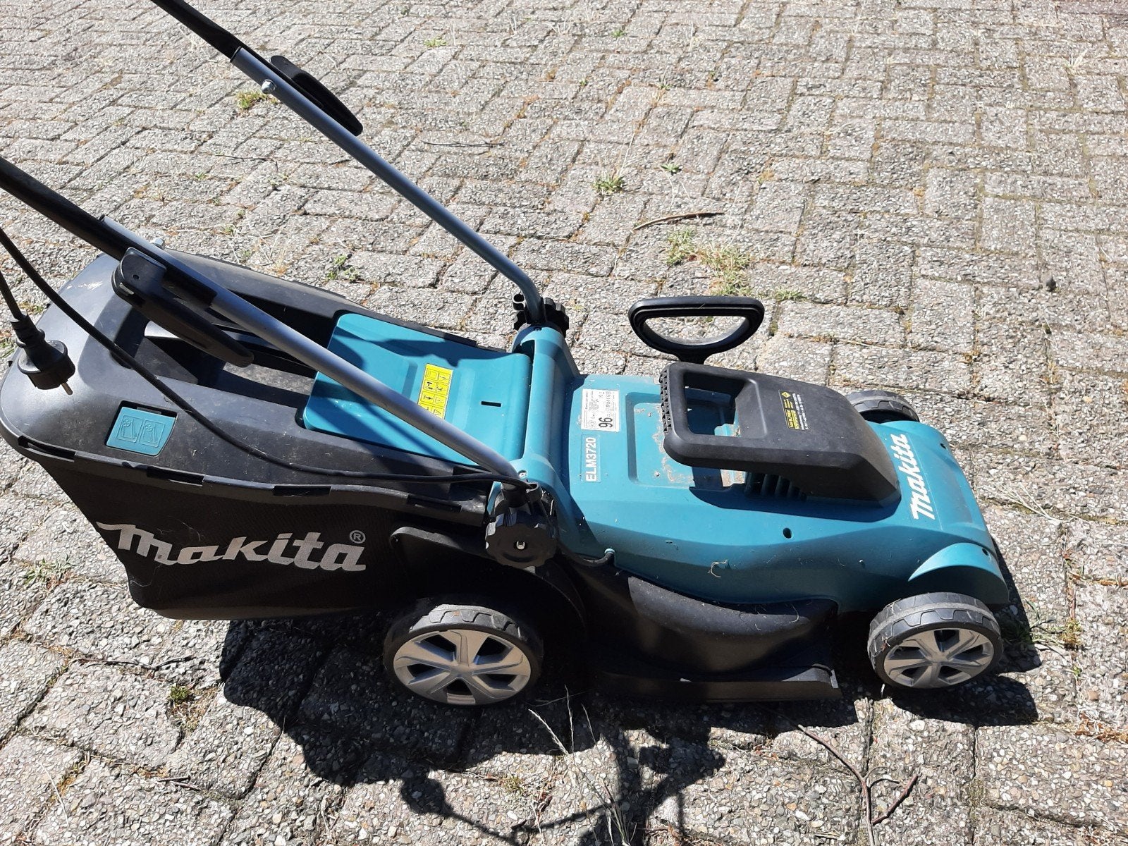 Makita elektrische  grasmaaier, Tuin en Terras, Grasmaaiers, Ophalen, Cirkelmaaier, Elektrische grasmaaier, Zo goed als nieuw