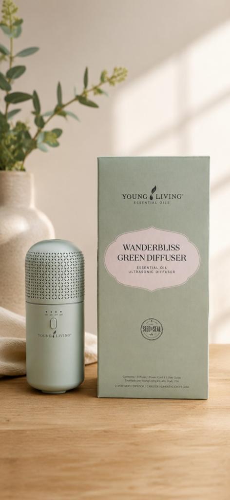 Young Living Wanderbliss diffuser (nieuw), Sport en Fitness, Gezondheidsproducten en Wellness, Ophalen of Verzenden, Nieuw, Aroma