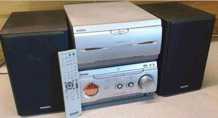 Sony stereo set mhc-w25 + philips speakers + bluetooth, Ophalen of Verzenden, Gebruikt, Philips