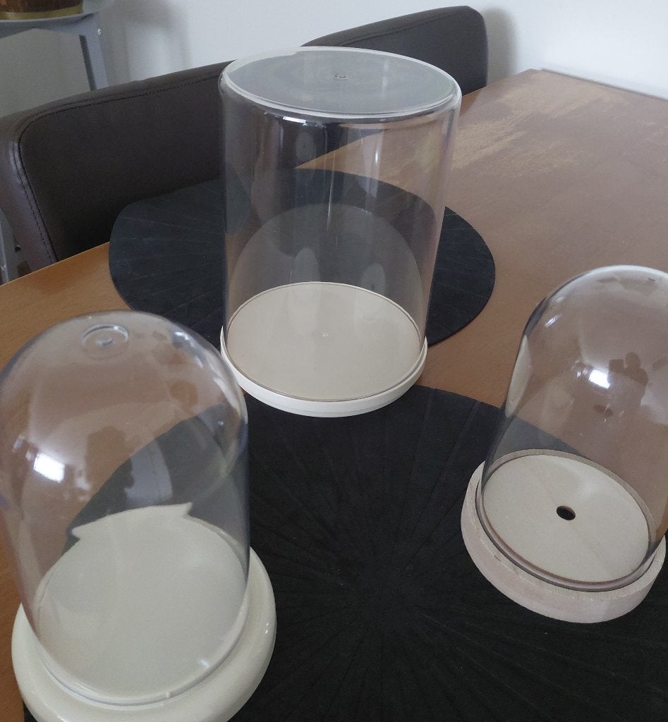 3 mooie kunststof stolpen, verschillende maten. Zijn nieuw!!, Kunststof, Verzenden, Nieuw, Met deksel