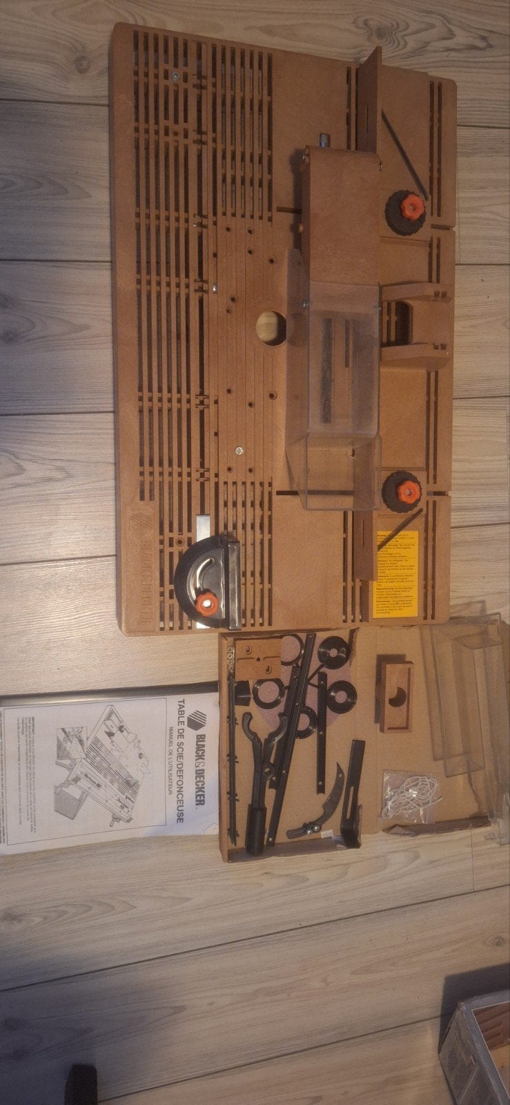 Black & Decker zaag-en bovenfreesblad, Ophalen, Gebruikt