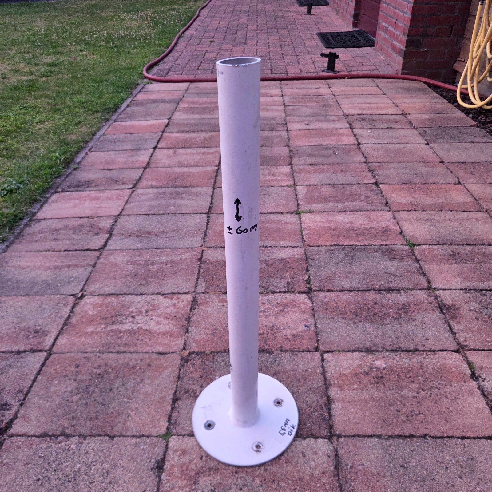Aluminium Paaltjes met flens (+-20st), Ophalen, Minder dan 180 cm, Palen
