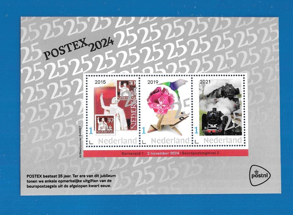 Beurspostzegels Postex nr. 2 2024 (postzegelvel), Verzenden, Na 1940, Postfris