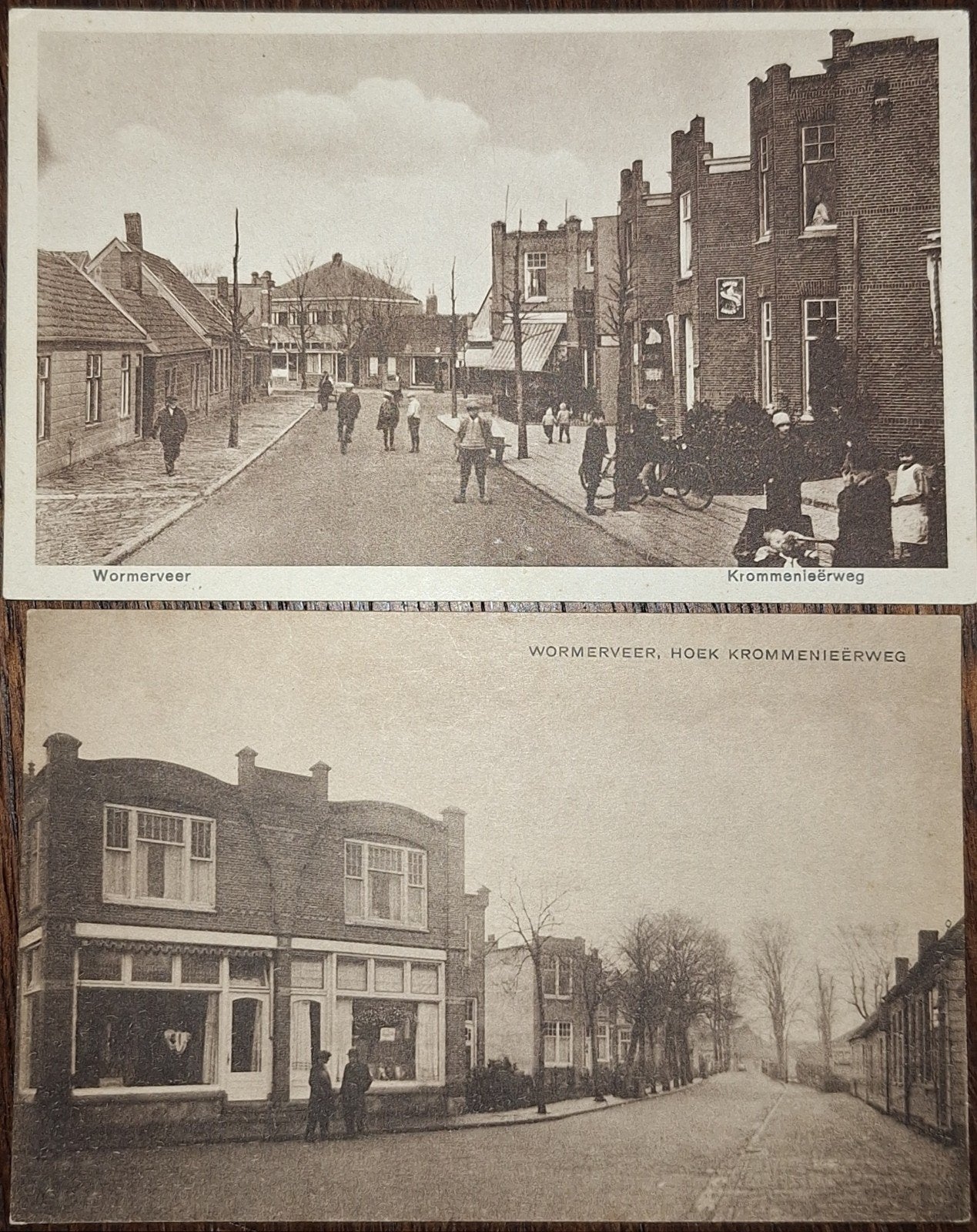 2x Wormerveer • Krommenieërweg • 1929, Verzenden, 1920 tot 1940, Noord-Holland