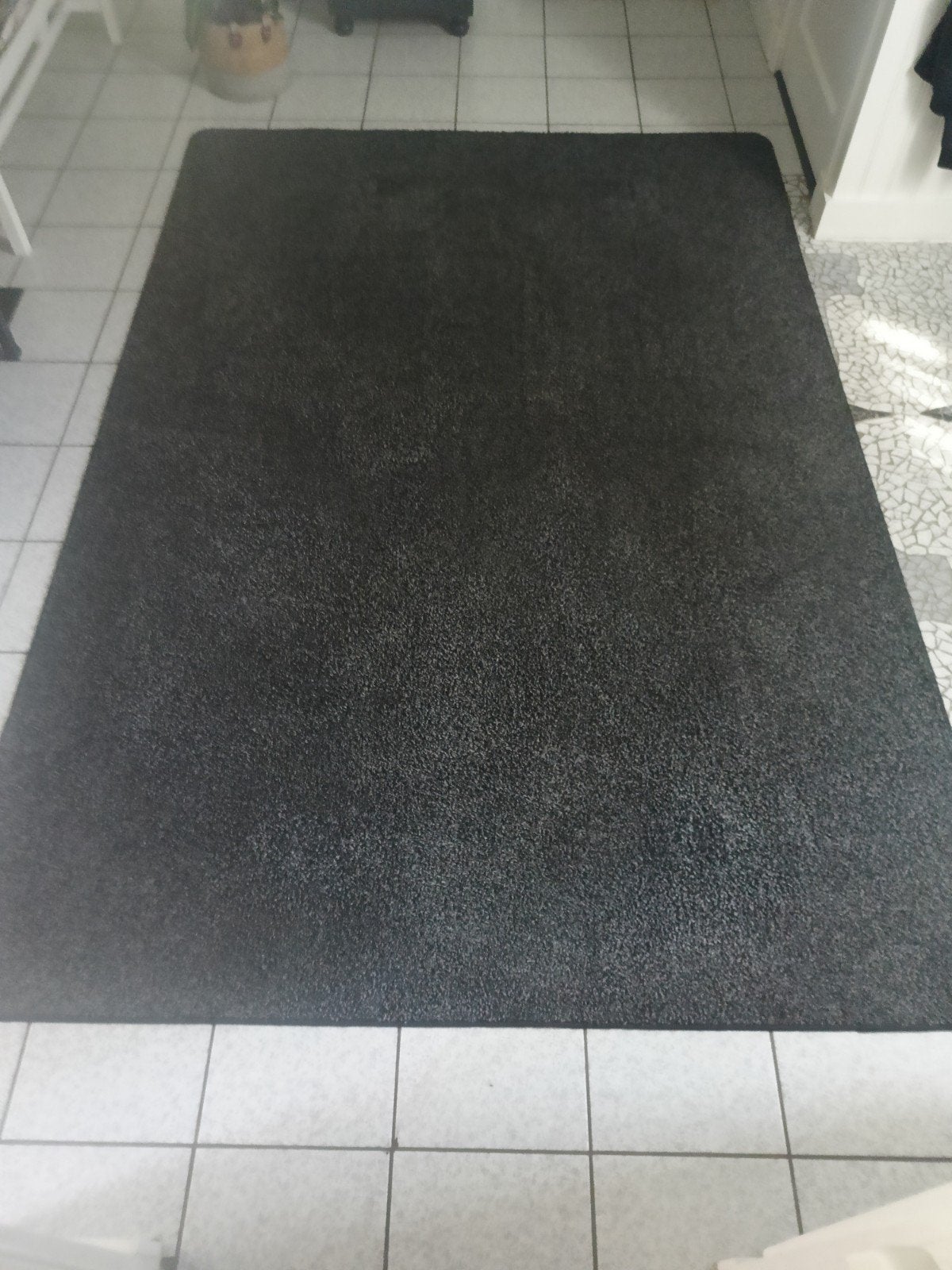 Antraciet kleurig vloerkleed., Ophalen, Gebruikt, 200 cm of meer, 200 cm of meer