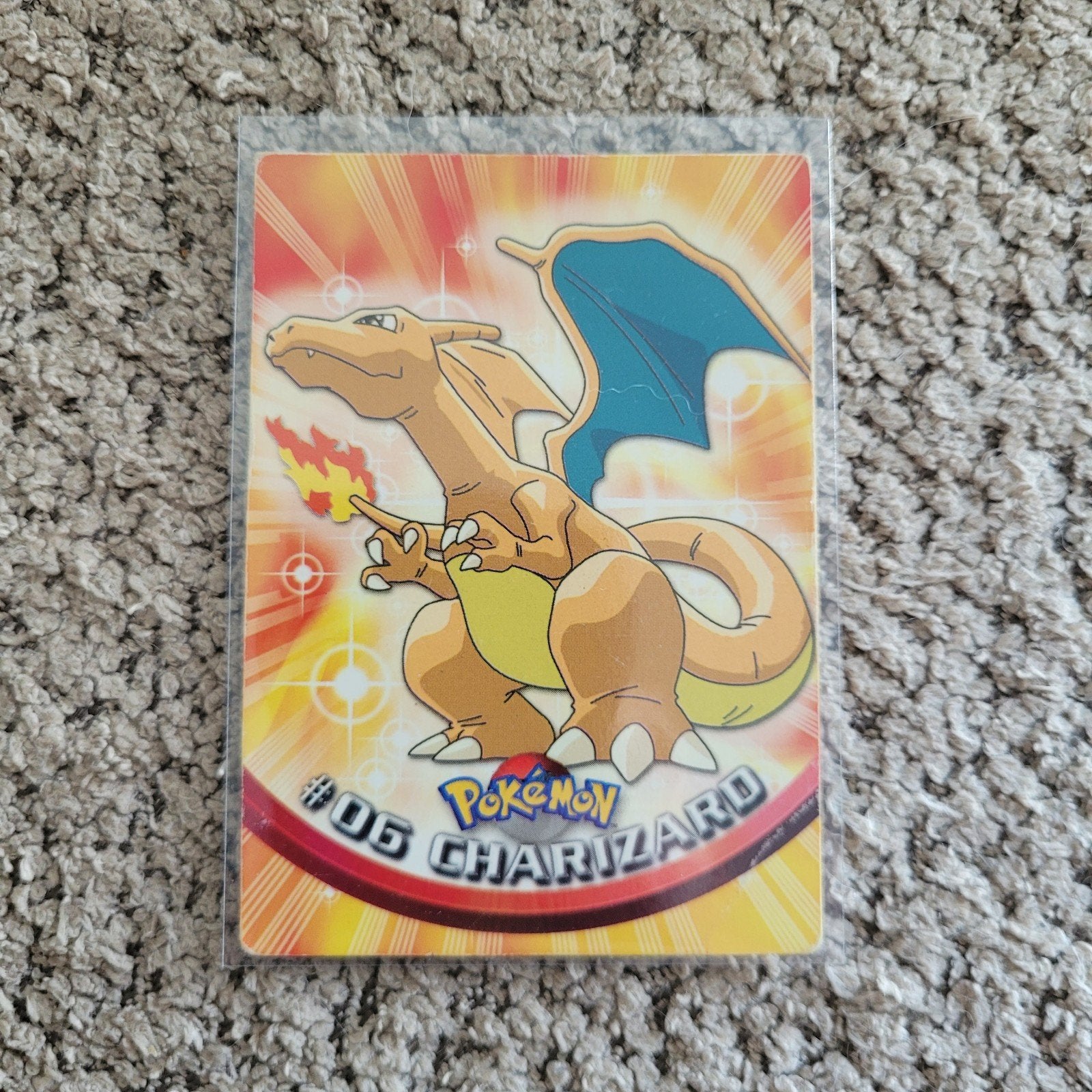 Topps Pokémon Charizard #06 Kaart, Hobby en Vrije tijd, Verzamelkaartspellen | Pokémon, Ophalen, Zo goed als nieuw, Losse kaart