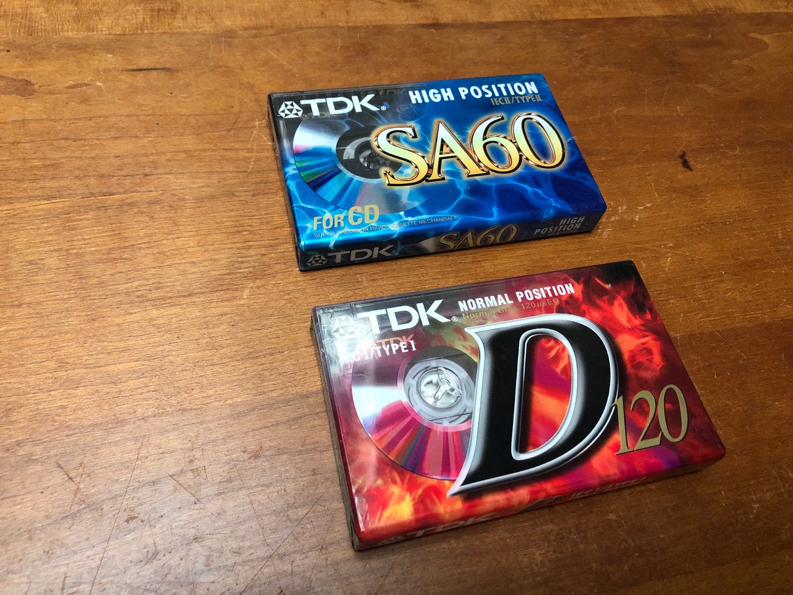 TDK SA60 en TDK D120 Cassettebandjes - Nieuw in Verpakking, 2 t/m 25 bandjes, Overige genres, Ophalen of Verzenden, Nieuw in verpakking