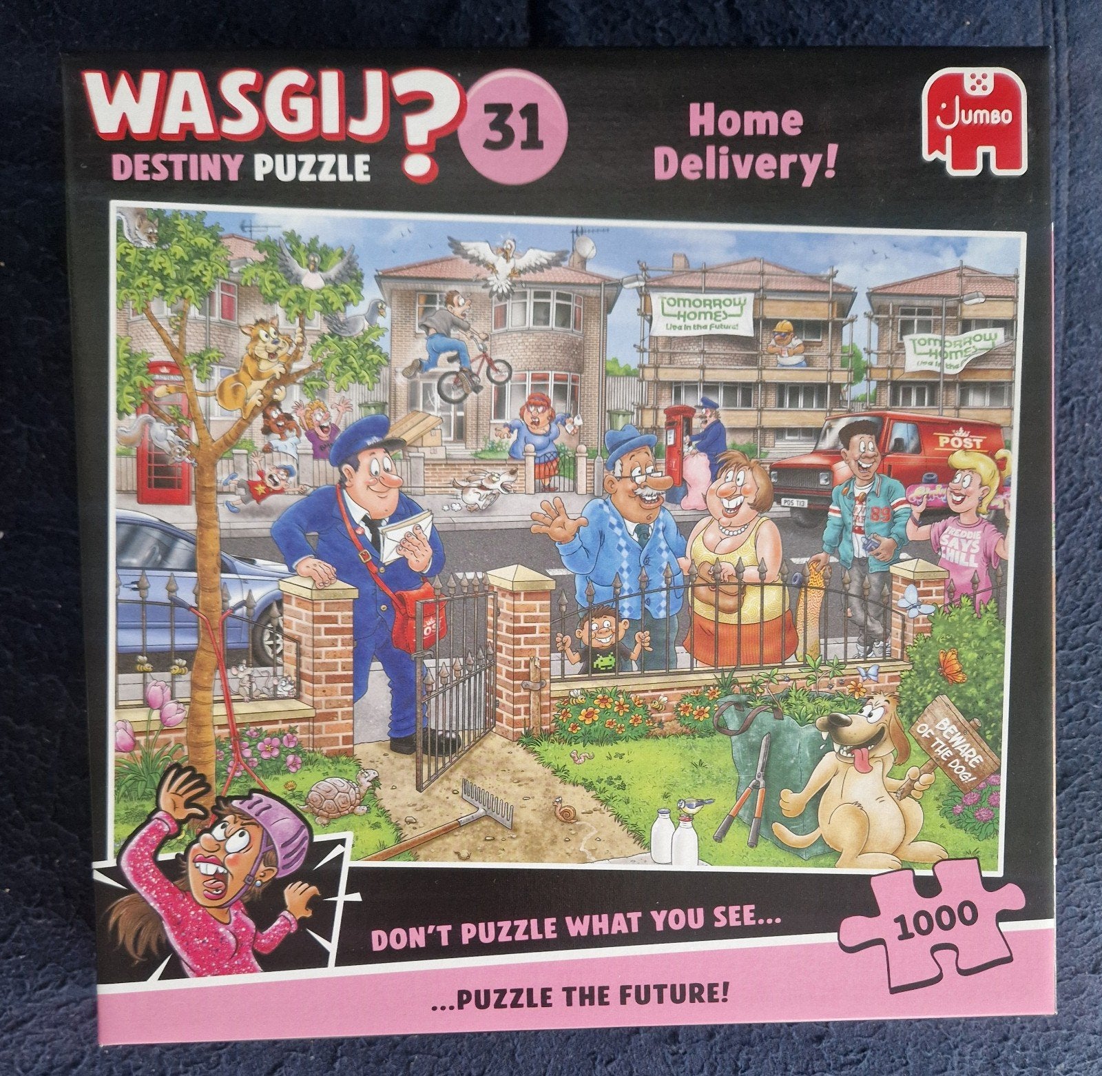 Wasgij? Destiny 31 Home Delivery! 1000 stukjes puzzel, Een of twee spelers, Ophalen of Verzenden, Zo goed als nieuw, Jumbo