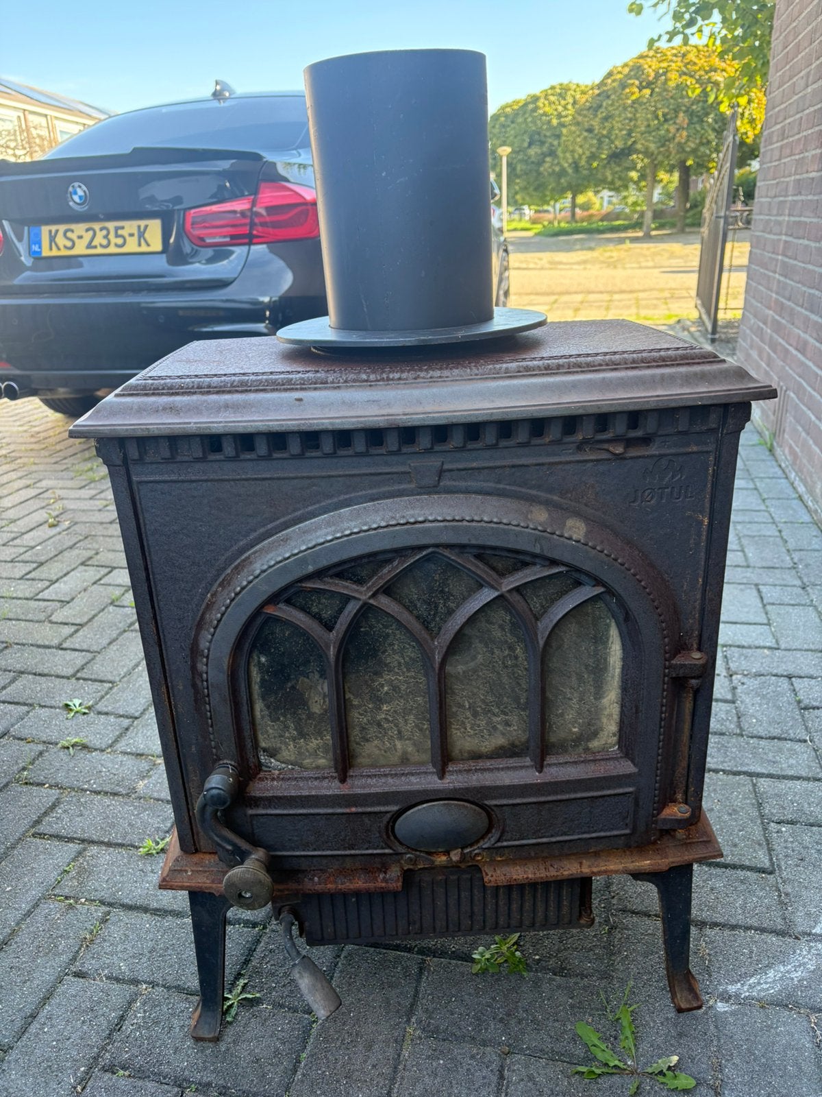 Jotul f3 houtkachel, Ophalen, Zo goed als nieuw, Hout, Houtkachel